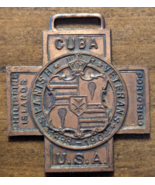 1898-1902 Spanish American War Veterans USWV Watch Fob Rare Variety With... - $61.64 CAD