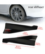 Glossy Black Rear Bumper Splitters Diffuser Protector for Honda Civic 20... - £11.79 GBP