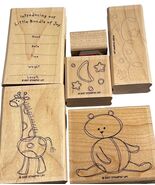 2007 Stampin Up! Bundle Of Joy Baby Announcement Rubber Stamp Set - €9,90 EUR