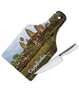 CAMBODIA ANGKOR WAT : Gift Cutting Board Cambodian Pride Flag Country So... - £22.77 GBP