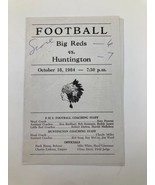 October 16 1964 Highschool Football Big Reds vs Huntington Program - £14.91 GBP