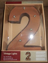 Vintage Lights Marquee Style 12-in Antique Brown LED Indoor Metal Table Lamp #2 - £10.92 GBP