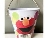 Sesame Street Elmo Cookie Monster Tin Pail Birthday Party Favor Supplies... - £5.55 GBP