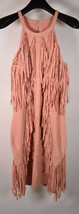 Endless Rose Dress Dusty Pink Sleeveless Fringe S Womens - £28.33 GBP