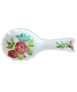 Pioneer Woman ~ CLARA ~ White w/Floral Design ~ 8.75&quot; ~ Melamine ~ Spoon... - $23.38