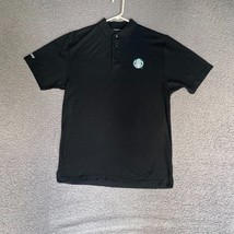 Starbucks Employee Polo Adult Medium Black Official Staff Short Sleeve Shirt - $19.48