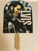 Elvis Presley Hand Fan Elvis In Black Leather Tupelo - $8.90
