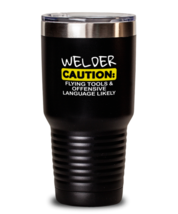 30 oz Tumbler Funny  Welder Flying Tools Offensive Language  - £27.42 GBP