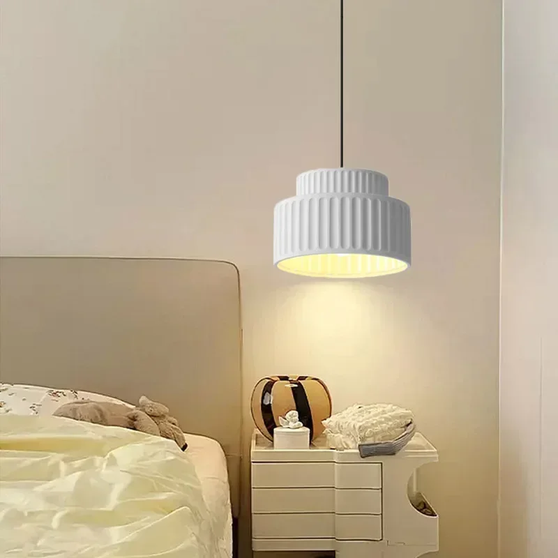  simple cream lamp for bedroom living dining room corridor indoor home decoration resin thumb200