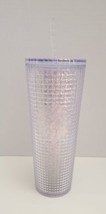 Starbucks China Iridescent Glitter Grid Jeweled Venti 24oz Tumbler NEW - £63.30 GBP