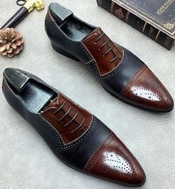 Office Pairs Of Shoe For Men In Multi Color Genuine Leather Formal Oxford Shoes - £100.20 GBP