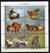 Chad 769G MNH Horses Equine Domesticated Animals Zebra Zayix Stamps 0125... - £3.67 GBP