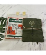 WFS Vintage Alpine D Ring Pack Backpack New Green Boy Scouts Canvas Japan - $657.15 MXN