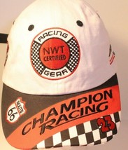 NWT Certified Racing Gear Hat Cap Champion Racing white - $11.87