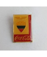 Vintage Coca-Cola Ecuador Olympic Lapel Hat Pin - $234.65 MXN