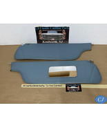 OEM 77 Cadillac Eldorado Hardtop SUN VISORS (PAIR) w/ HINGES & MIRROR ~ LT BLUE - $128.69