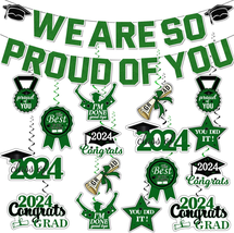 Green Graduation Party Decorations 2024, We Are so Proud of You Graduati... - £16.08 GBP