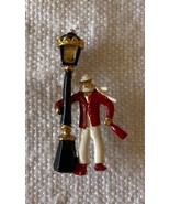 ⭕VTG, Art Deco, brooch, pin, enameled, hand painted, 3.5cm high, never used - €11,94 EUR