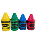 Vintage 1980s Crayon Sippy Cups Toddler Kids Lot of 4 Red Blue Yellow Green - $721.11 MXN