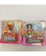 Dress Up &amp; Rainbow Chelsea with Blonde &amp; Black Hair Barbie W/ Pets (Lot ... - £18.00 GBP