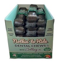 Fieldcrest Farms Nothin&#39; to Hide Dental Wave Collagen Dog Chew Display Beef 5 in - £98.88 GBP