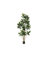 7 ft. Potted Rubber Tree with 148 Leaves - Green - $302.95