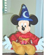 New Disney Parks 24&#39;&#39; Jumbo Fantasia Sorcerer Mickey Mouse Plush Stuffed... - £24.05 GBP