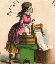See Thru Victorian Trade Card The Universal Clothes Wringer Tracy &amp; Co - £37.15 GBP
