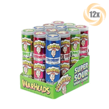 Full Box 12 Sprays Warheads Super Sour Spray Novelty Candy .68oz Assorte... - $26.35