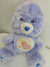 Care Bears Floppy Fluffy Daydream Bear 8” Plush Stuffed Animal Purple He... - $26.71