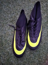 BINBINNIAO shoes rubber Flex leather 12 NEW Neon fluorescent Yellow Purple - $24.18