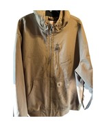 Carhartt Men’s XXL Tan Brown Jacket Quick Duck Canvas Workwear Coat Outd... - $88.01 CAD