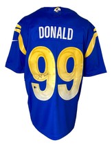 Aaron Donald Signed Los Angeles Rams Blue Nike Limited Jersey BAS ITP - £328.10 GBP