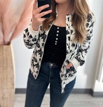 Ampersand Ave Floral Bomber Jacket Size S - $30.69