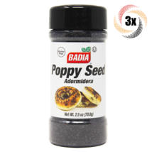 3x Shakers Badia Poppy Seed Seasoning | 2.5oz | Gluten Free No MSG &amp; Kosher - $14.17