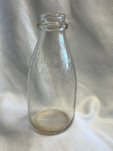 Vtg Greenspring Dairy One QT Milk Bottle Clear Dacro Glass Embossed Balt... - $39.95
