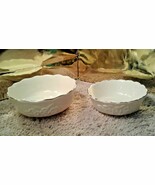 Vintage Lenox Ivory Roses ribbon Candy Mints nuts SET of 2 Dishes 24k go... - €25,74 EUR