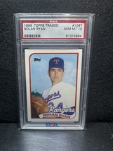 1989 Topps Traded Nolan Ryan Psa 10 Rangers - £35.97 GBP