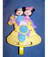 Working ARCO Disney Baby Mickey &amp; Minnie Mouse Rocking Horse Crib Rail Toy - £11.01 GBP