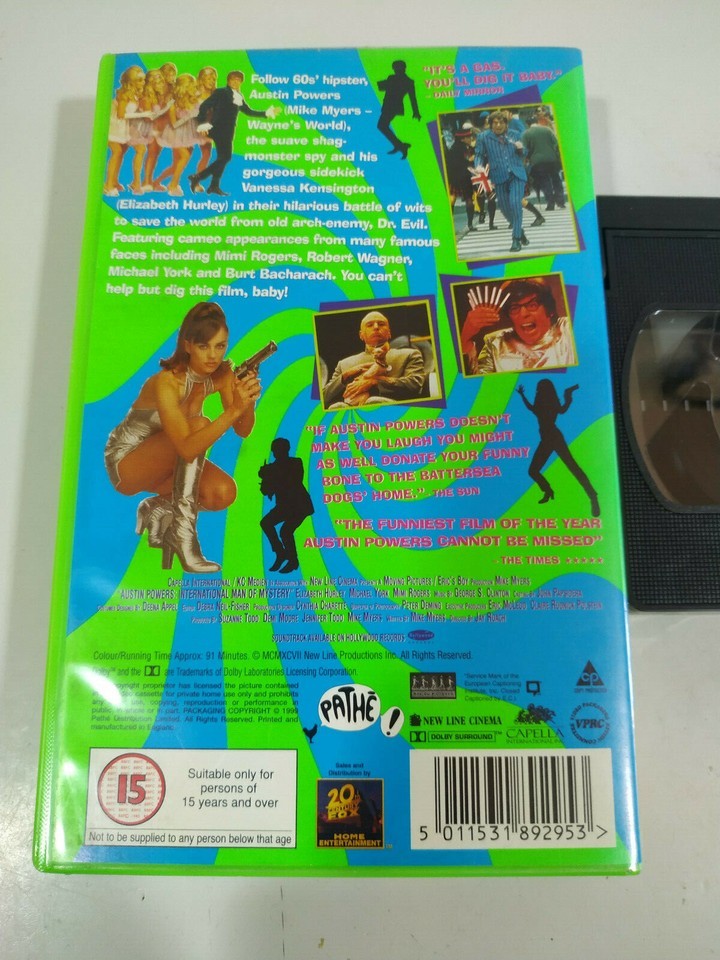 Austin Powers Mike Myers Elizabeth Hurley - VHS Film Tape Espagnol - 4T Item image 2