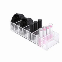 8-Grid Makeup Compact Organizer Transparent - $440.90 MXN