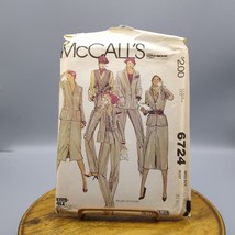 Vintage Sewing PATTERN McCalls 6724, Misses 1979 Petit-Able Jacket Vest Skirt - $10.70