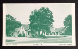 Helena Court Motel Apartments Highway 90 Houston Texas TX Postcard c1950s - £6.38 GBP