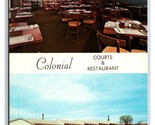 Coloniale Courts Motel Ristorante Morrilton Ar Arkansas Unp Cromo Cartol... - $4.49