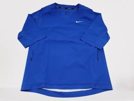 Nike NWT Men&#39;s Size Medium Baseball Hot Jacket 3/4 Sleeve Royal Blue 897... - £37.84 GBP
