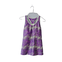 Moving Comfort Tank Top Purple Lime Women Size Medium Pocket Shelf Bra - $21.92