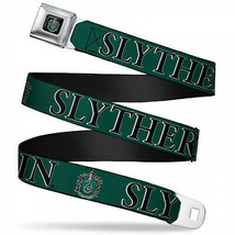 Harry Potter Slytherin Seatbelt Buckle Belt Green - £25.42 GBP