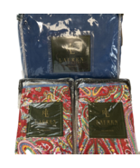 Ralph Lauren BEACHSIDE PREPPY RED PAISLEY King Paisley Shams &amp; Royal Bed... - $199.99