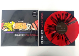 BLINK 182 California LP Record alkaline trio RED BLACK SPLATTER Vinyl SE... - $197.95