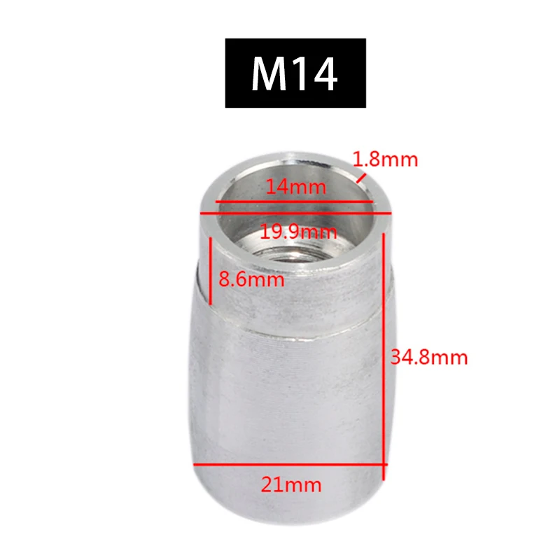 M10/M14 Head Convert Adapter Thread For 100/115/125/150 /180 Sanding Belt Angle  - £30.66 GBP